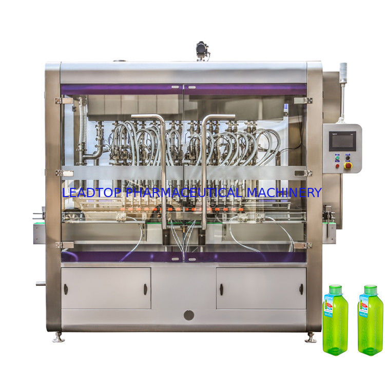Máy nạp chai chất lỏng tự động xoay 16 vòi với tiêu thụ điện 8 Kw Tiêu chuẩn CE