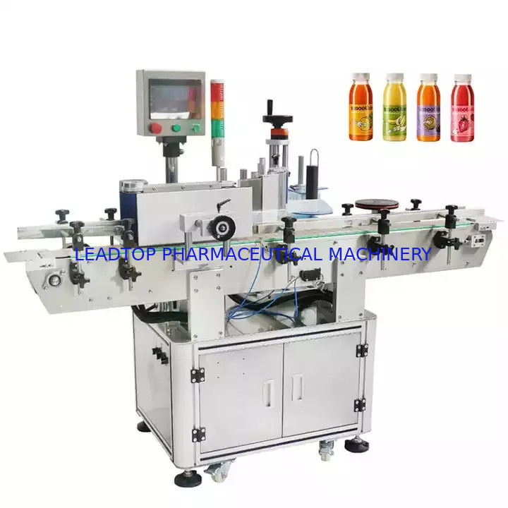 10-250 PCS / phút Động cơ bước lái xe vòng chai Máy dán nhãn tự động để dán nhãn mượt mọn nhanh chóng và chính xác