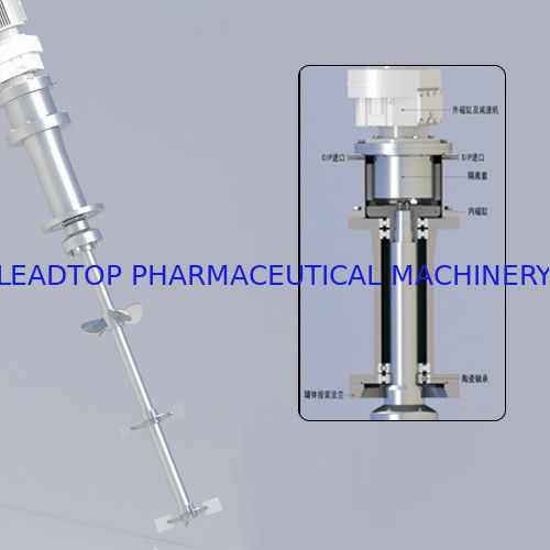 Top Magnetic Levitation Mixer Food Biopharma Chemical 316L SS FDA GMP Không mang mặc chống ăn mòn