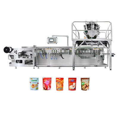 Giá tốt Premade Pouch Stand Up Doypack Granule Nuts Multihead Weigher Automatic Horizontal multifunctional packaging machine trực tuyến